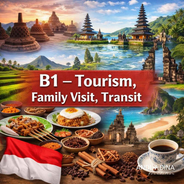 Visa Indonesia B1 - Wisata (Visa Kunjungan saat Kedatangan)
