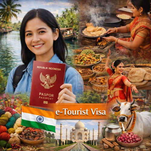 Visa Turis India Elektronik untuk Warga Negara Indonesia