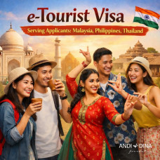 Visa Turis India Elektronik untuk Warga Negara Malaysia, Filipina, Thailand - 1 Bulan (Bebas Biaya)