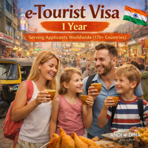 Visa Turis India Elektronik - 1 Tahun