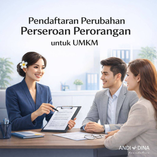 Pendaftaran Perubahan Perseroan Perorangan (PT Perorangan) untuk UMKM